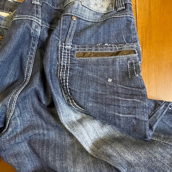 🌸  FUSAI mens distressed denim jeans perfect concert jeans 36 x‎ 30 - Picture 5 of 15